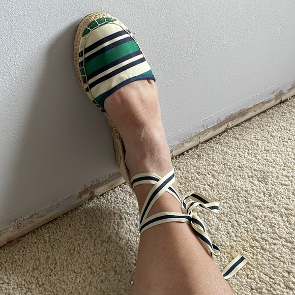 Just Fab striped lace up espadrilles - Picture 4 of 4